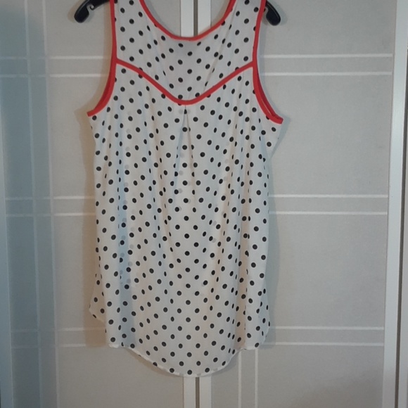 Bobeau sleeveless polka dot tunic L - Picture 2 of 6